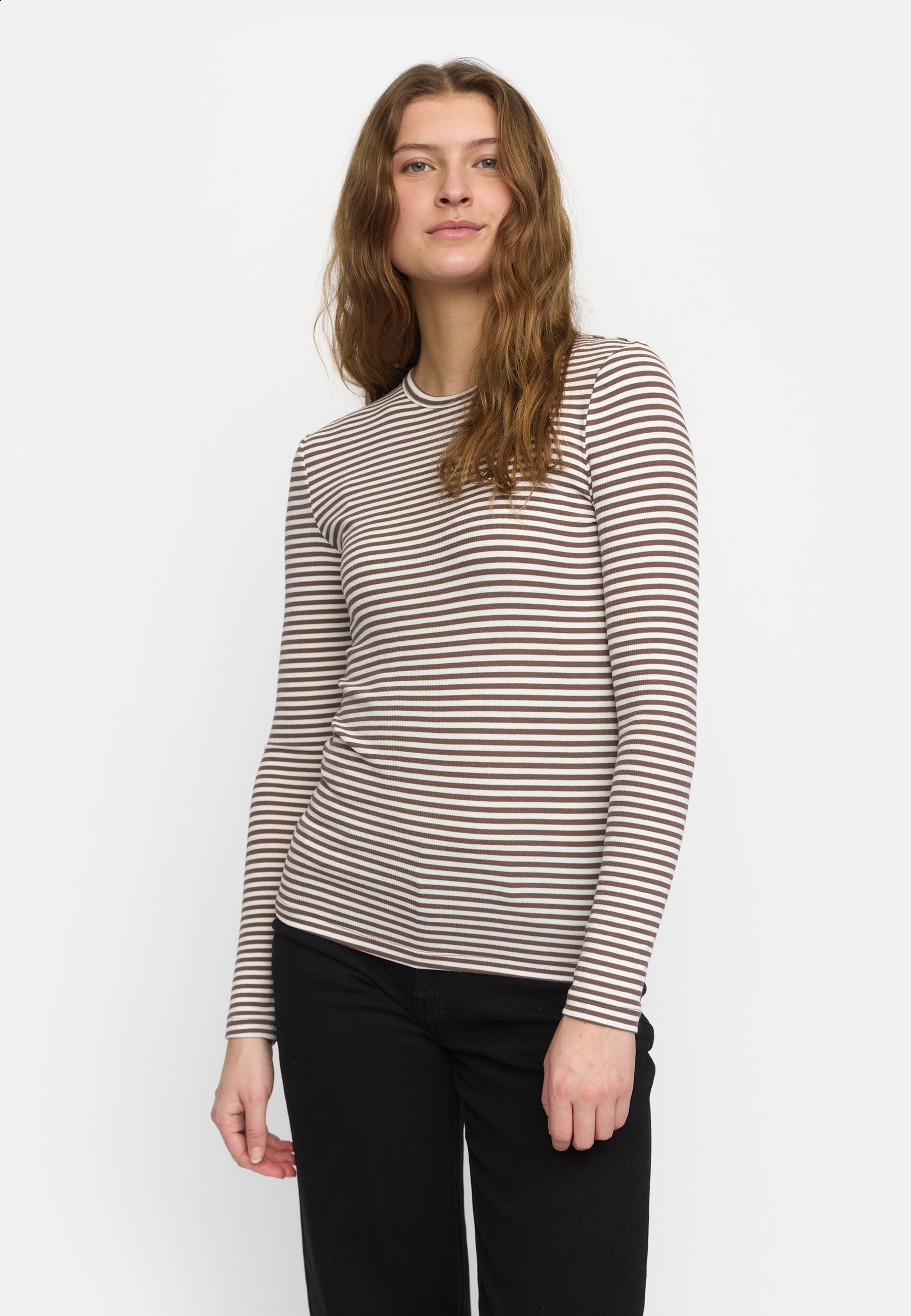 SRFenja Stripe O-neck Top